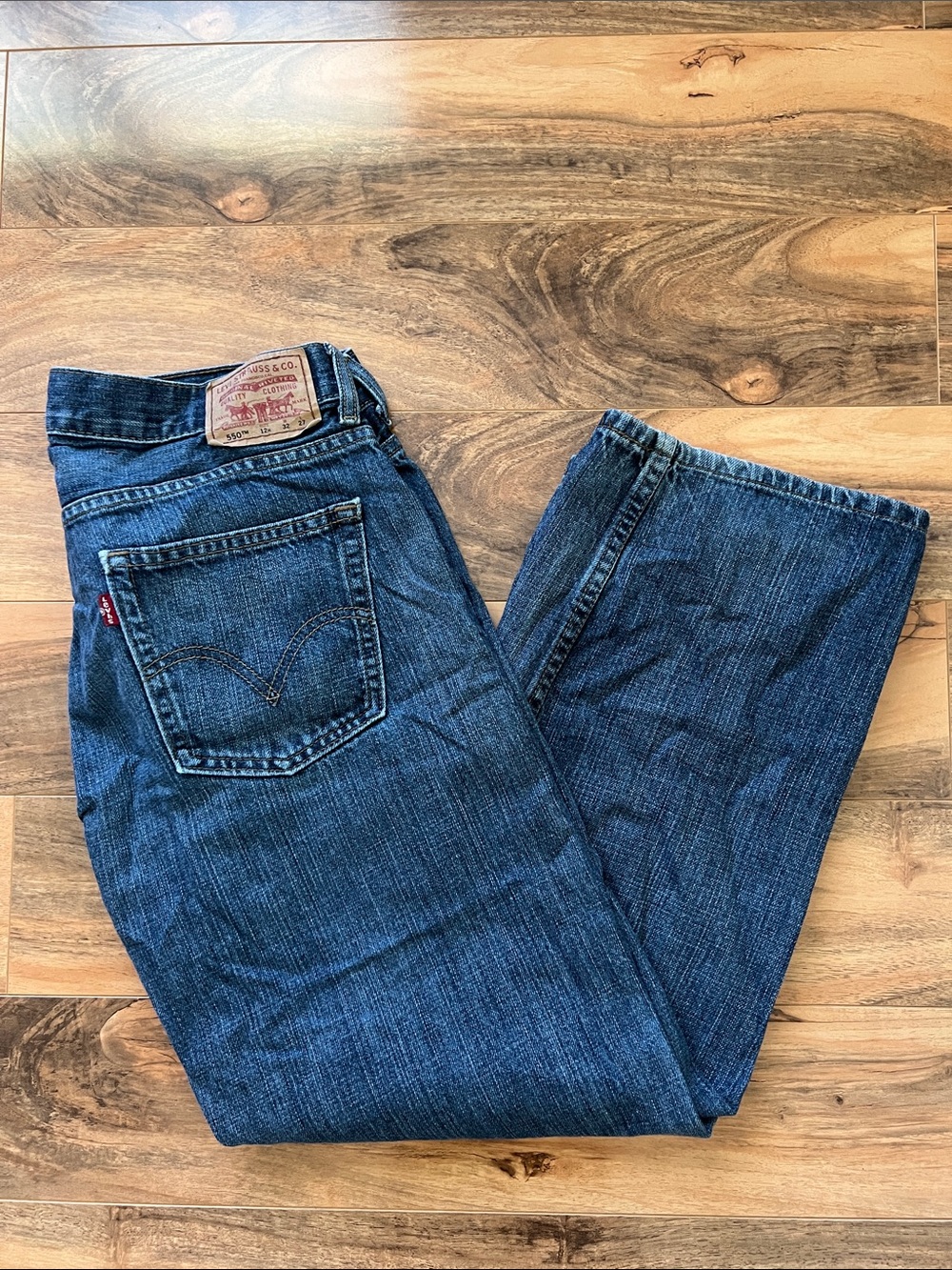 Levi’s 550 Jeans Youth 12 Husky 32x27 Women’s Crop Mom Denim